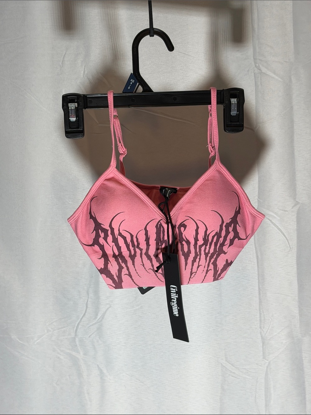 Civil Regime Pink Graphic Bra